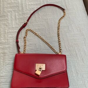 Dkny crossbody bag red good condition